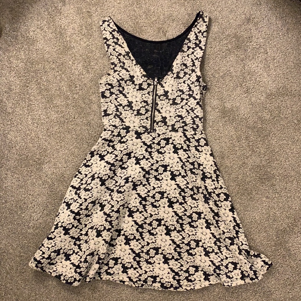 Flowered Skater Dress